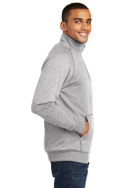 Hthrd Grey District Lightweight Fleece 1/4-Zip. DM392 plain