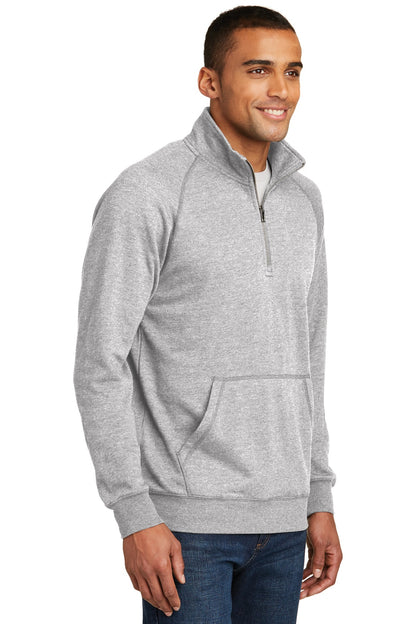 Hthrd Grey District Lightweight Fleece 1/4-Zip. DM392 plain