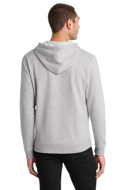 Hthrd Grey District Lightweight Fleece Hoodie. DM391 plain