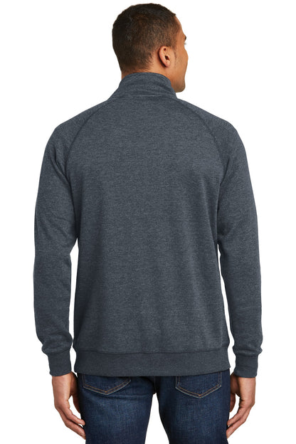 Hthrd Navy District Lightweight Fleece 1/4-Zip. DM392 plain