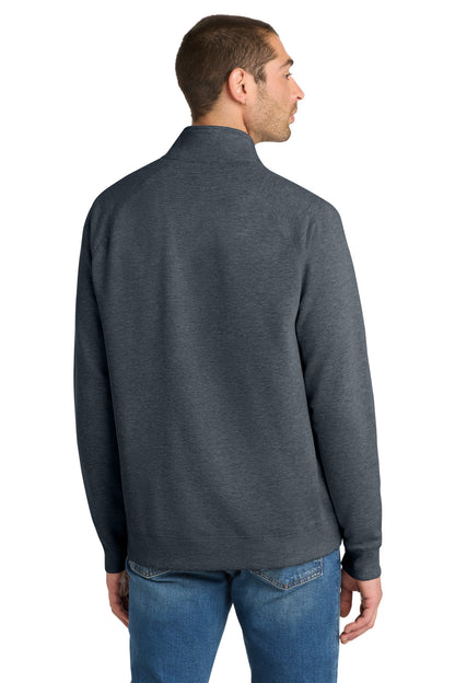 Hthrd Navy District Lightweight Fleece 1/4-Zip. DM392 plain