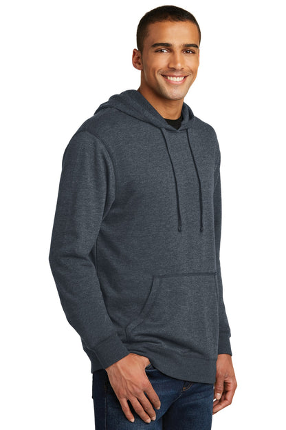 Hthrd Navy District Lightweight Fleece Hoodie. DM391 plain