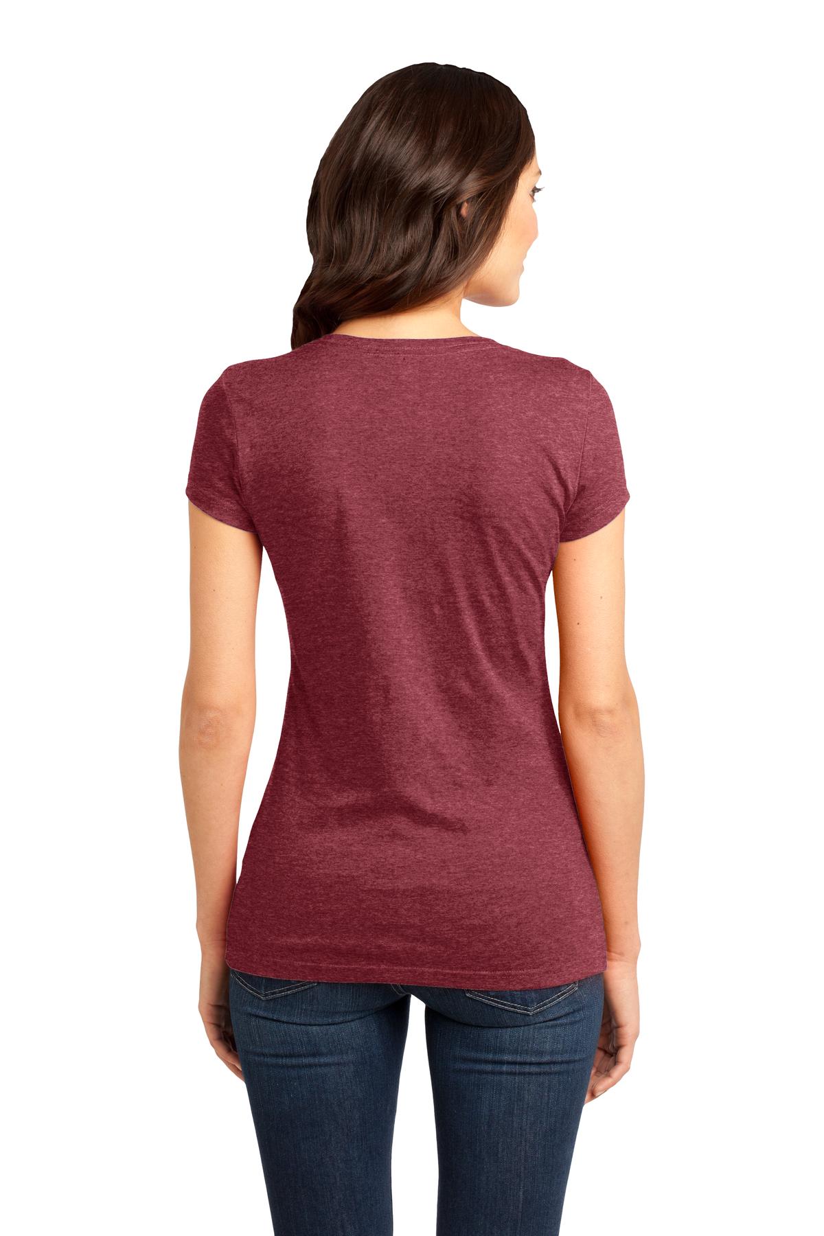Hthrd Red District Women's Fitted Very Important Tee . DT6001 plain