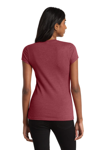 Hthrd Red District Women's Fitted Very Important Tee . DT6001 plain