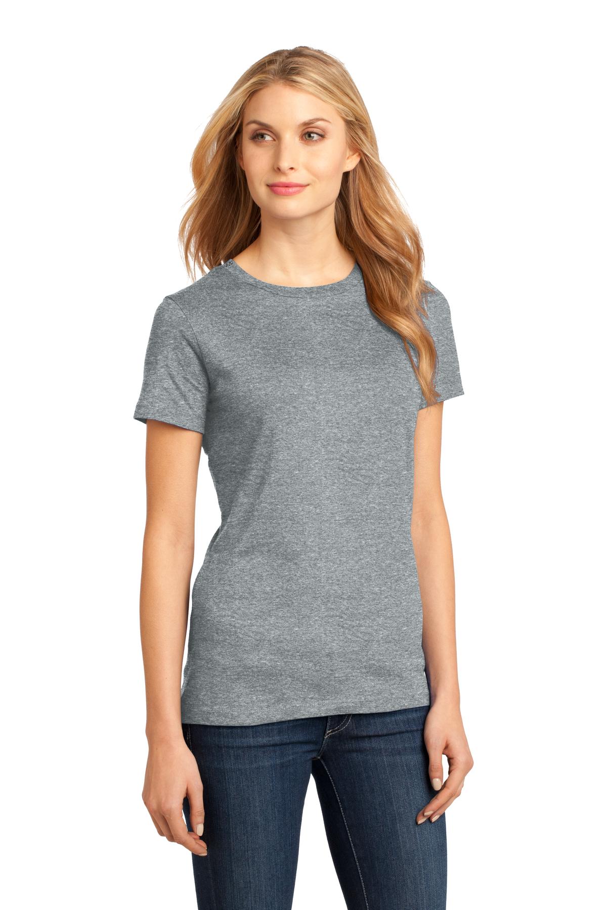 Hthrd Steel District Women's Perfect Weight Tee. DM104L plain