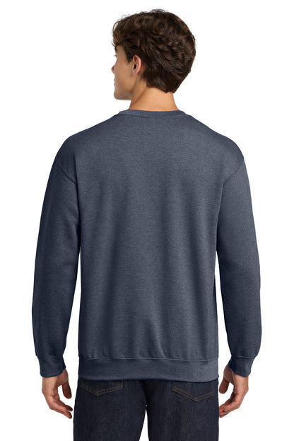 HthrDkNavy Gildan Heavy Blend Crewneck Sweatshirt. 18000 plain