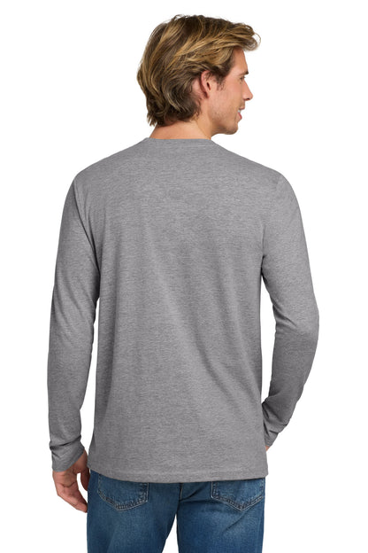 HthrGray Next Level Apparel Cotton Long Sleeve Tee. NL3601 plain