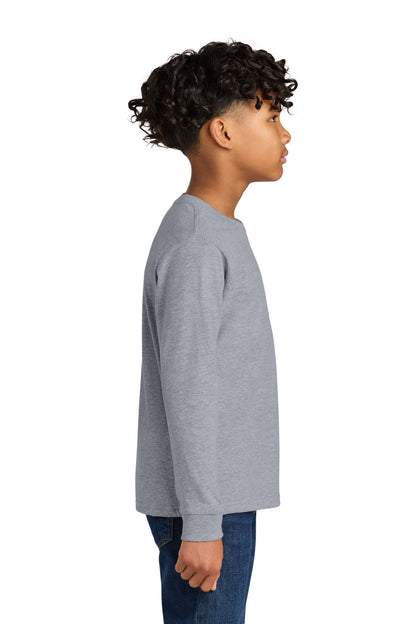 HthrGray Next Level Apparel Youth Cotton Long Sleeve Tee NL3311 plain