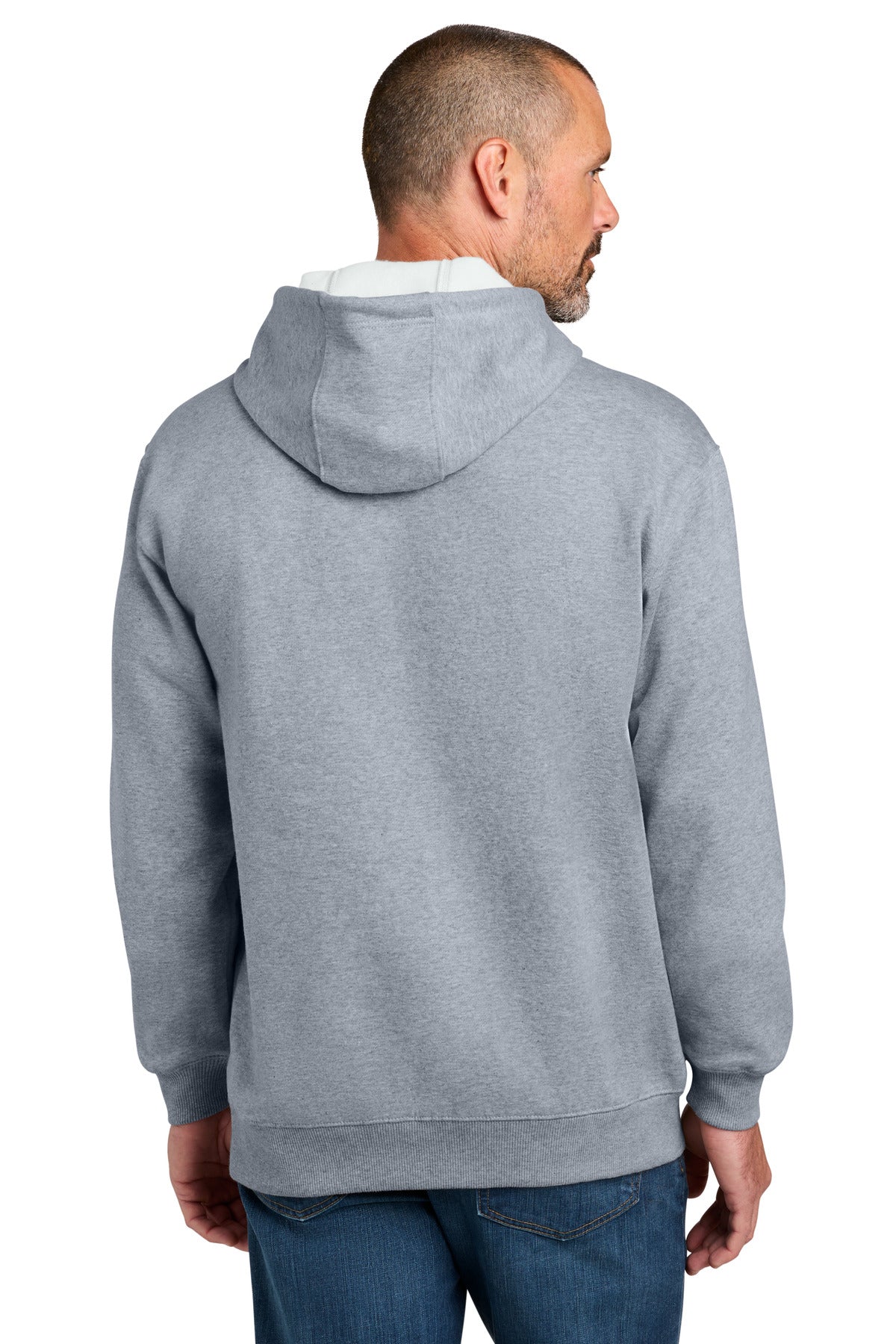 HthrGrey CornerStone Tough Fleece Pullover Hoodie CSF630 plain