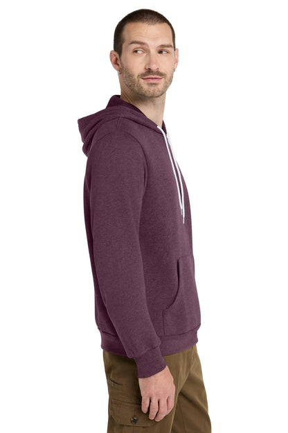 HthrMaroon BELLA+CANVAS Unisex Sponge Fleece Pullover Hoodie. BC3719
