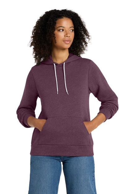 HthrMaroon BELLA+CANVAS Unisex Sponge Fleece Pullover Hoodie. BC3719