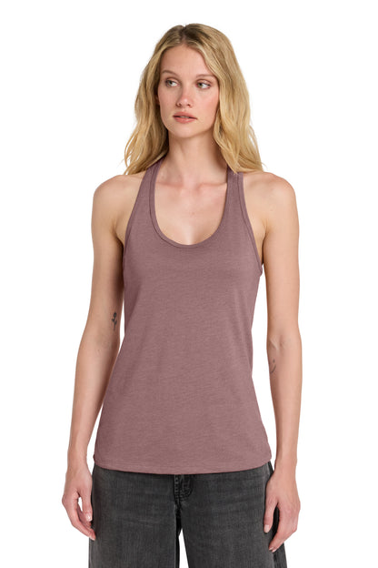 HthrMauve BELLA+CANVAS Women's Jersey Racerback Tank. BC6008 plain