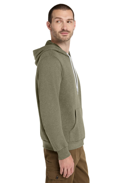 HthrOlive BELLA+CANVAS Unisex Sponge Fleece Pullover Hoodie. BC3719 plain