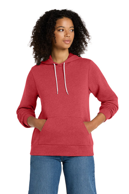 HthrRed BELLA+CANVAS Unisex Sponge Fleece Pullover Hoodie. BC3719