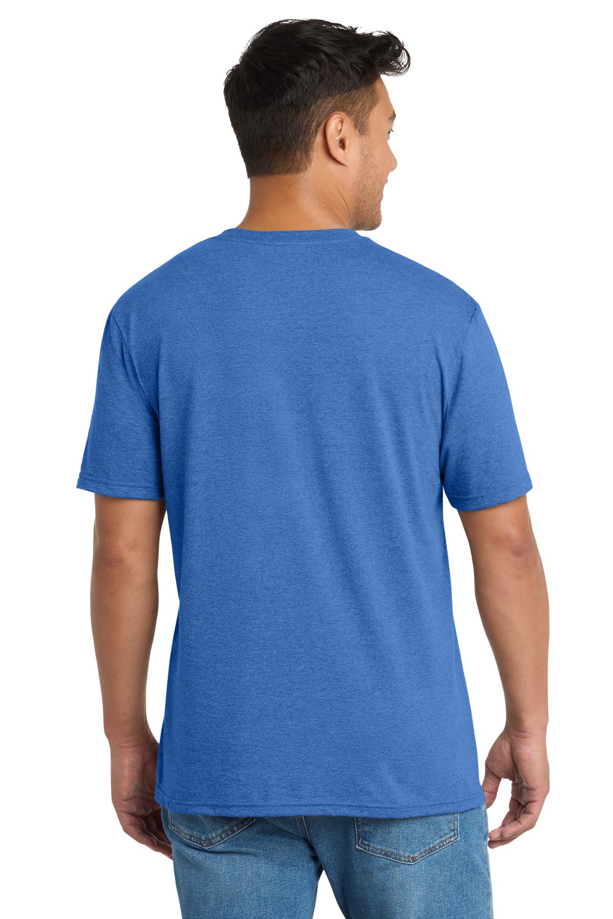 HthrRoyal Port & Co Tri-Blend Tee. PC330 plain