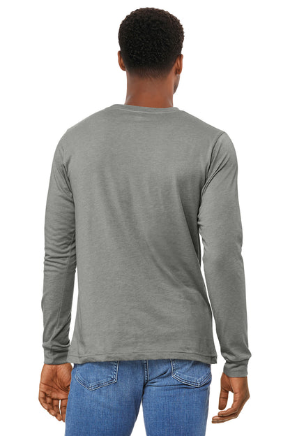 HthrStone BELLA+CANVAS Unisex Heather CVC Long Sleeve Tee BC3501CVC plain