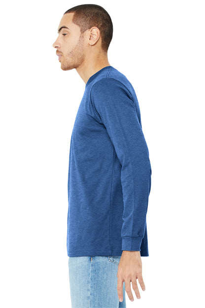 HthrTRRoy BELLA+CANVAS Unisex Heather CVC Long Sleeve Tee BC3501CVC plain