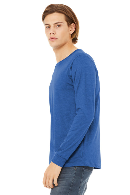 HthrTRRoy BELLA+CANVAS Unisex Heather CVC Long Sleeve Tee BC3501CVC plain