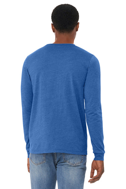 HthrTRRoy BELLA+CANVAS Unisex Heather CVC Long Sleeve Tee BC3501CVC plain