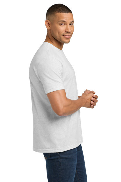 HthrWhite Next Level Apparel Adult Tri-Blend Tee. NL6010 plain