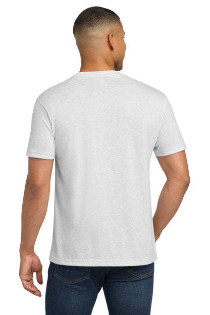 HthrWhite Next Level Apparel Adult Tri-Blend Tee. NL6010 plain