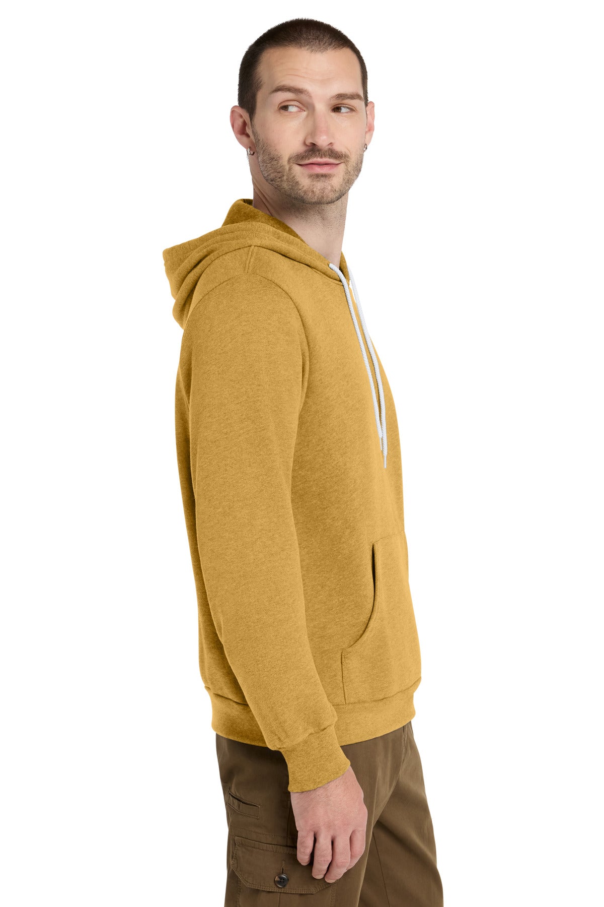 HtMustard BELLA+CANVAS Unisex Sponge Fleece Pullover Hoodie. BC3719 plain