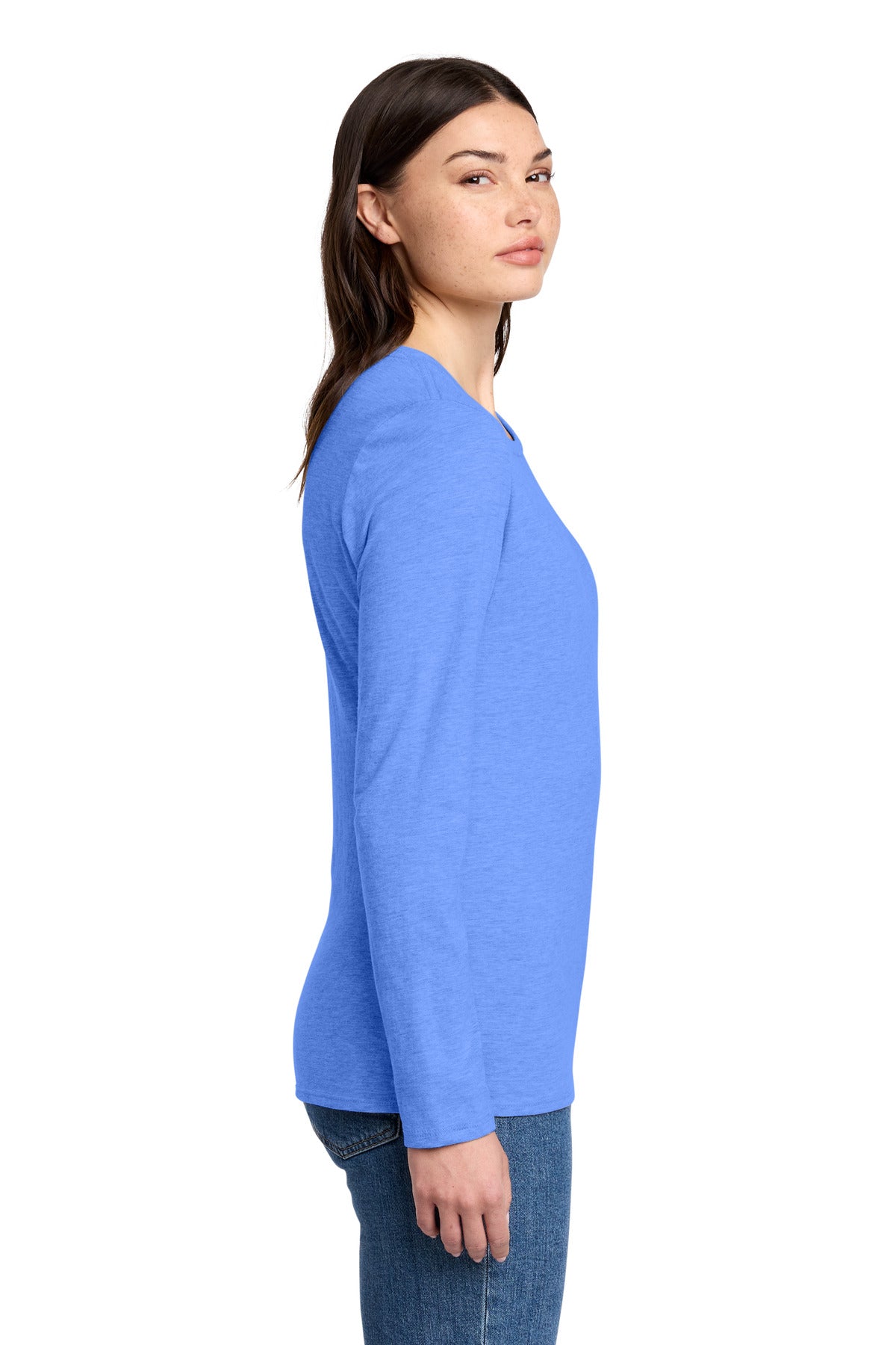 HtrdRoyal District Women's Perfect Blend CVC Long Sleeve Tee DT110 plain