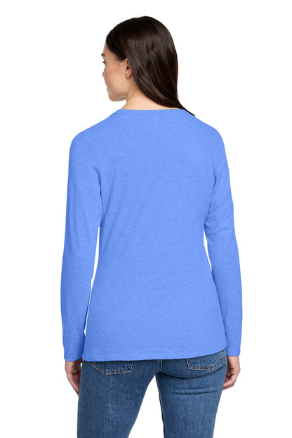 HtrdRoyal District Women's Perfect Blend CVC Long Sleeve Tee DT110 plain