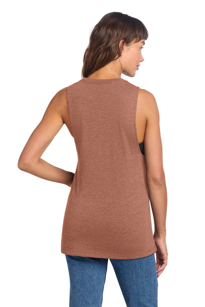 HtrdRusset District Women's Perfect Tri Muscle Tank DT153 plain