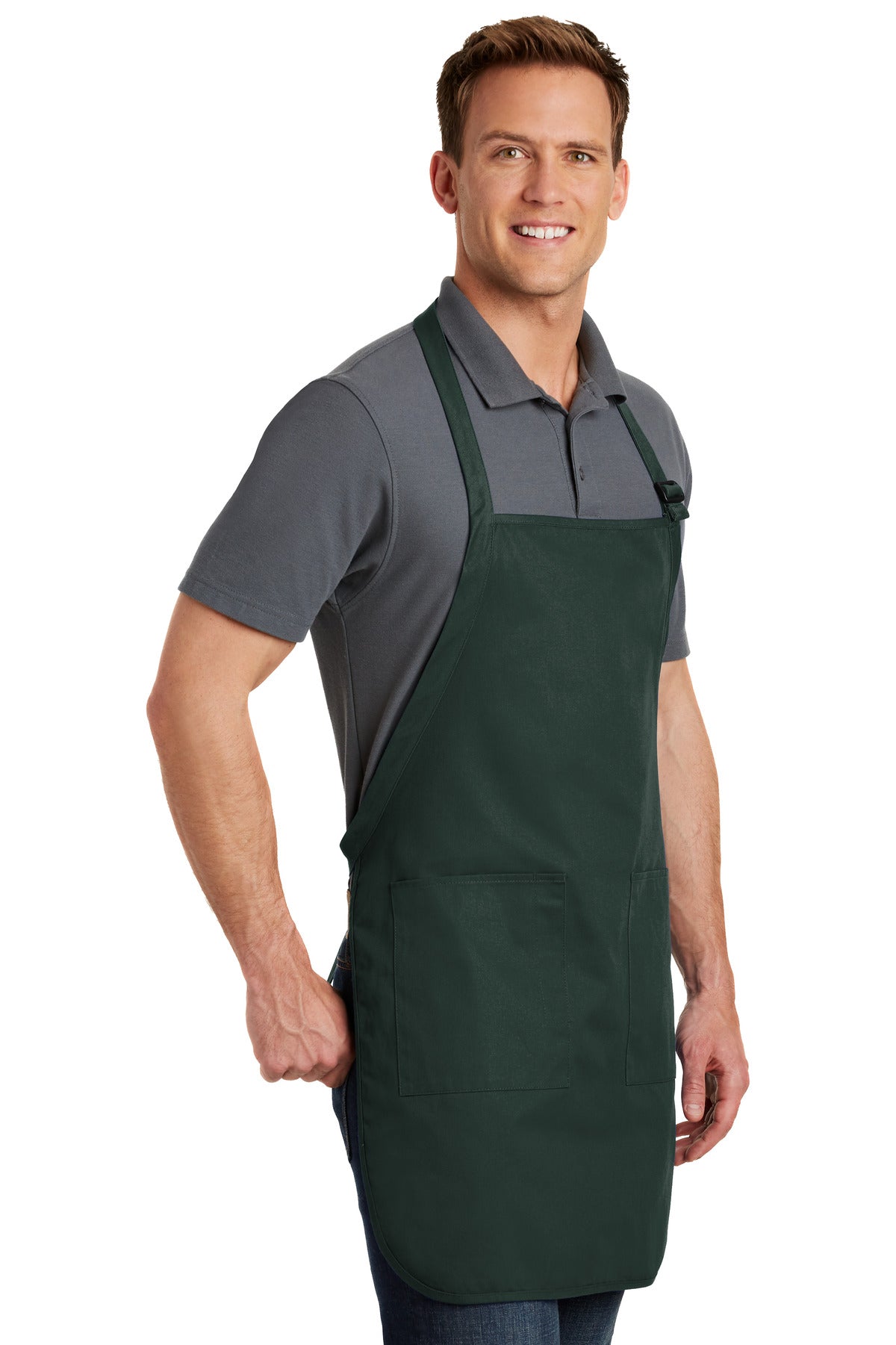 Hunter Port Authority Full-Length Apron with Pockets. A500 plain