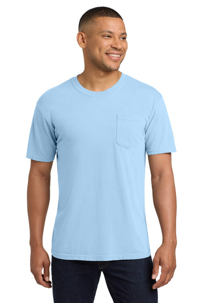 Hydrangea COMFORT COLORS Heavyweight Ring Spun Pocket Tee. 6030 plain