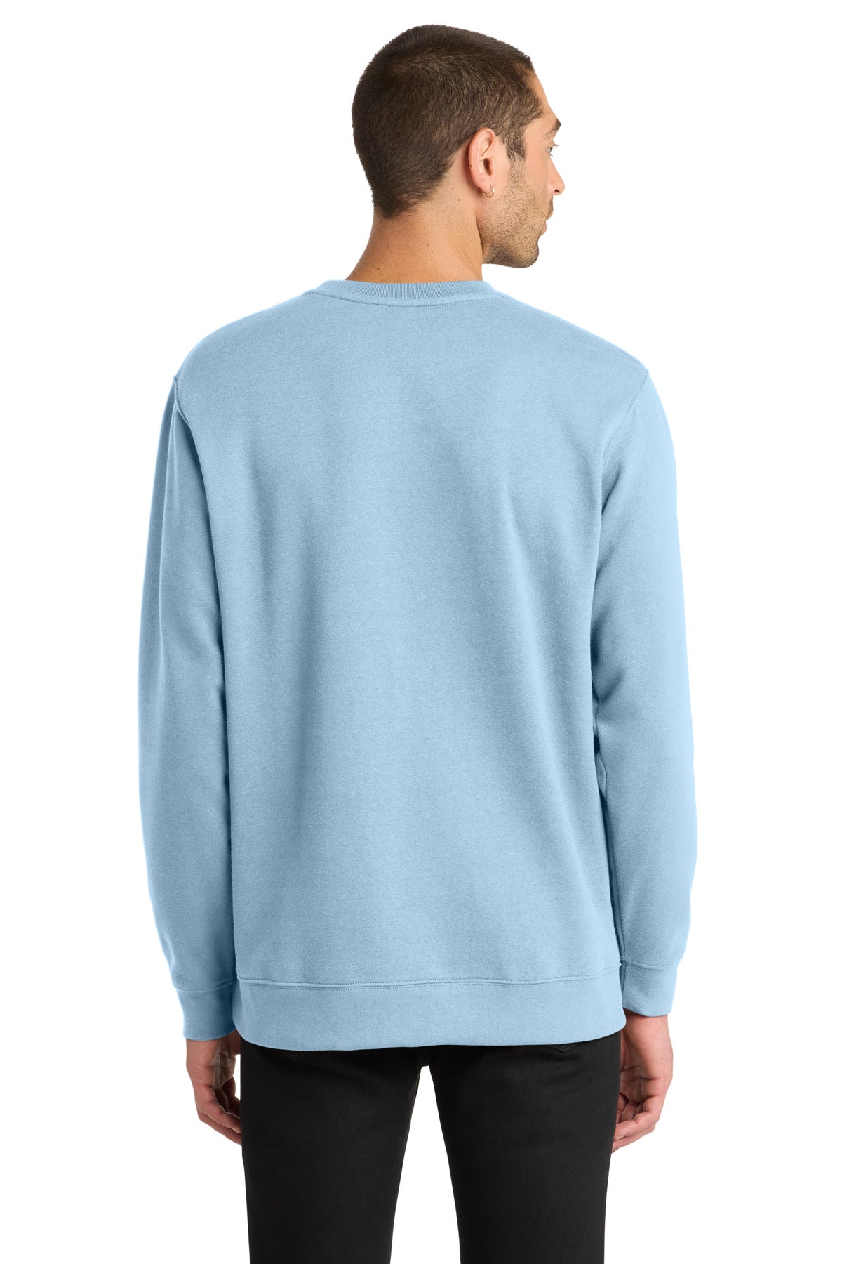 Ice Blue District V.I.T. Fleece Crew DT6104 plain