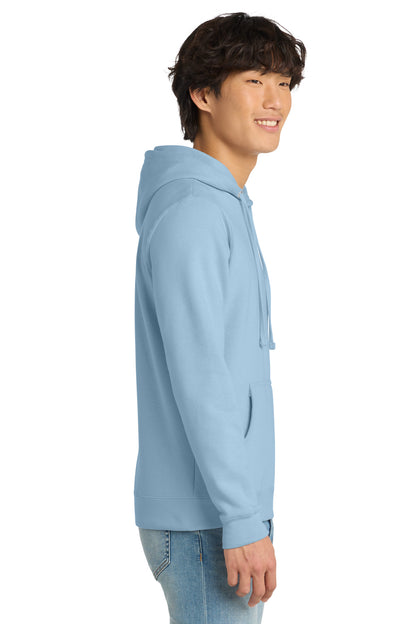 Ice Blue District V.I.T. Fleece Hoodie DT6100 plain