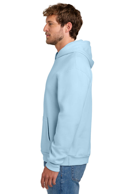 IceBlue Port & Co Easy Fleece Pullover Hooded Sweatshirt PC68H