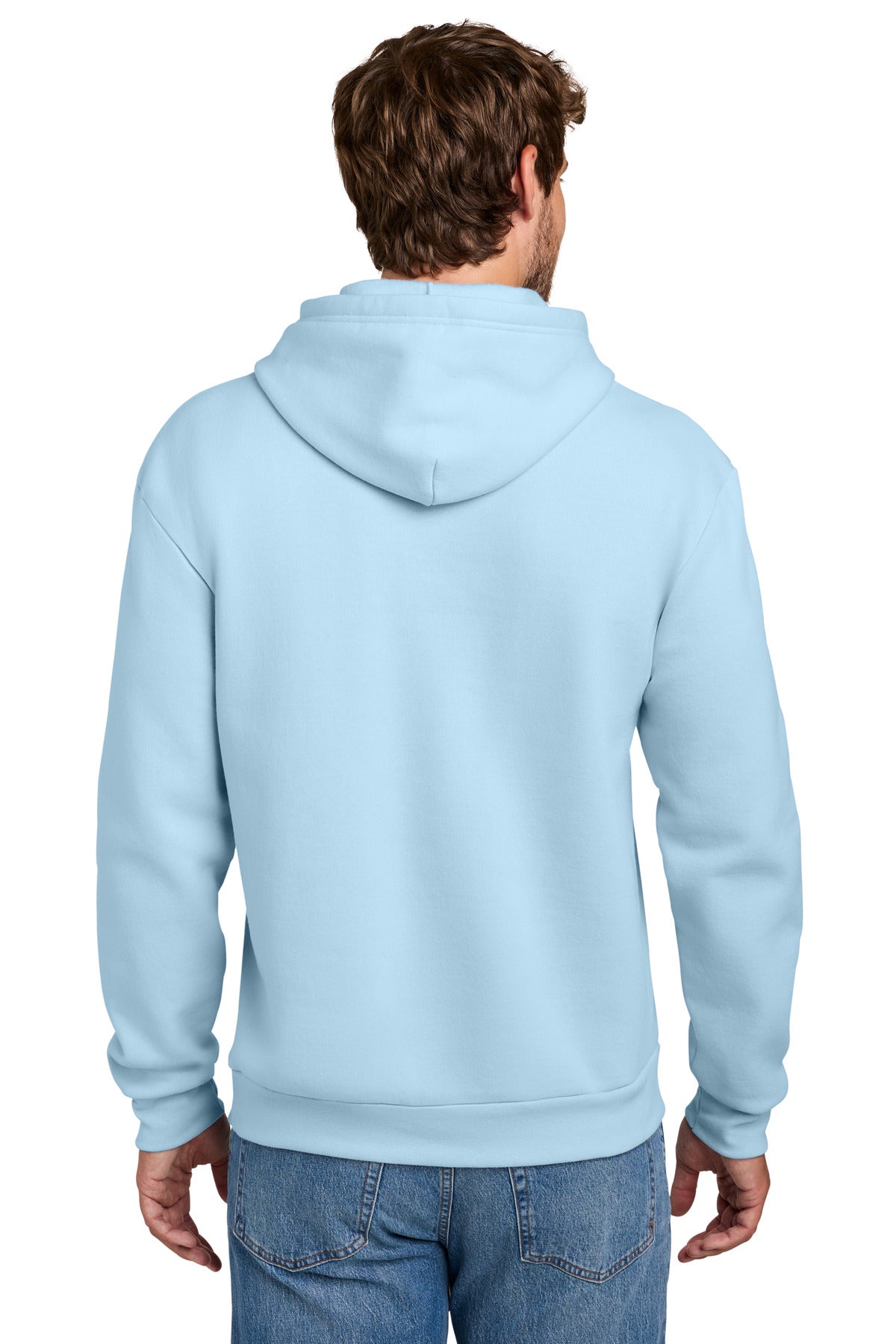 IceBlue Port & Co Easy Fleece Pullover Hooded Sweatshirt PC68H