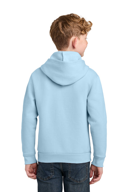 IceBlue Port & Co Youth Easy Fleece Pullover Hooded Sweatshirt PC68YH