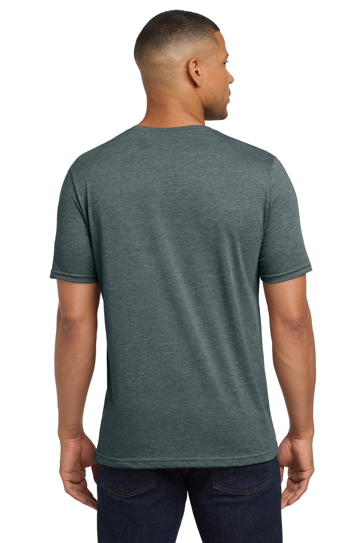 Indigo Next Level Apparel Adult Poly/Cotton Tee. NL6200 plain