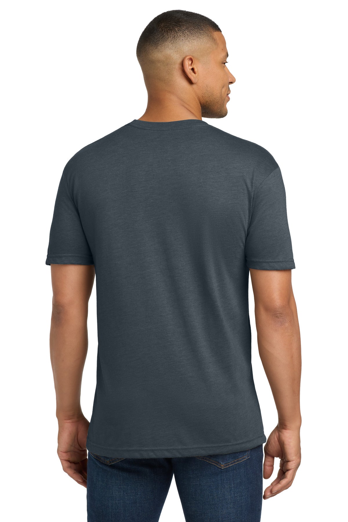 Indigo Next Level Apparel Adult Tri-Blend Tee. NL6010 plain