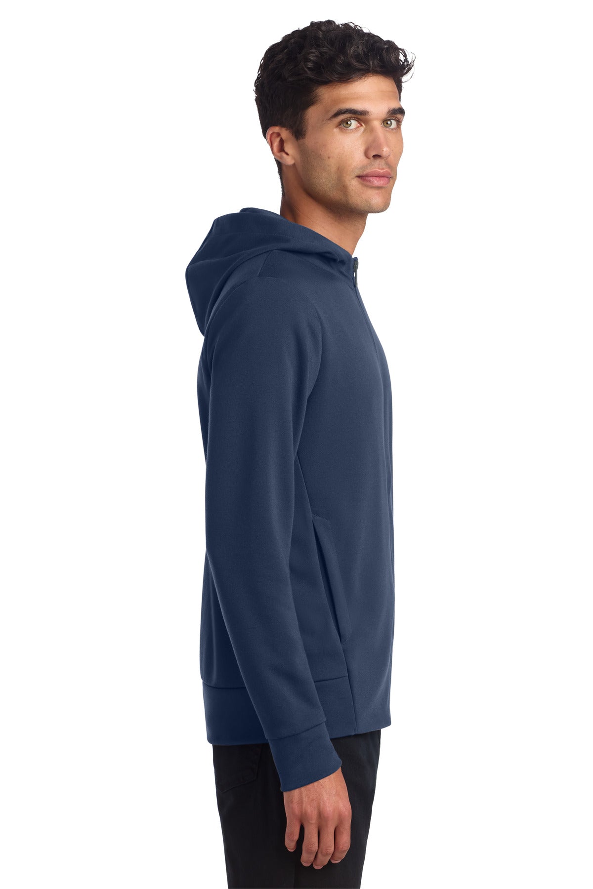 InsBlue Mercer+Mettle Double-Knit Full-Zip Hoodie MM3002 plain
