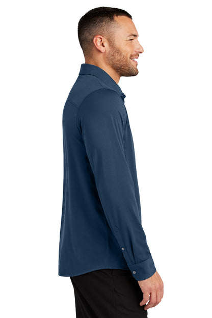 InsBlue Mercer+Mettle Stretch Jersey Long Sleeve Shirt MM1018 plain