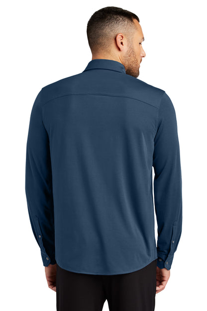 InsBlue Mercer+Mettle Stretch Jersey Long Sleeve Shirt MM1018 plain