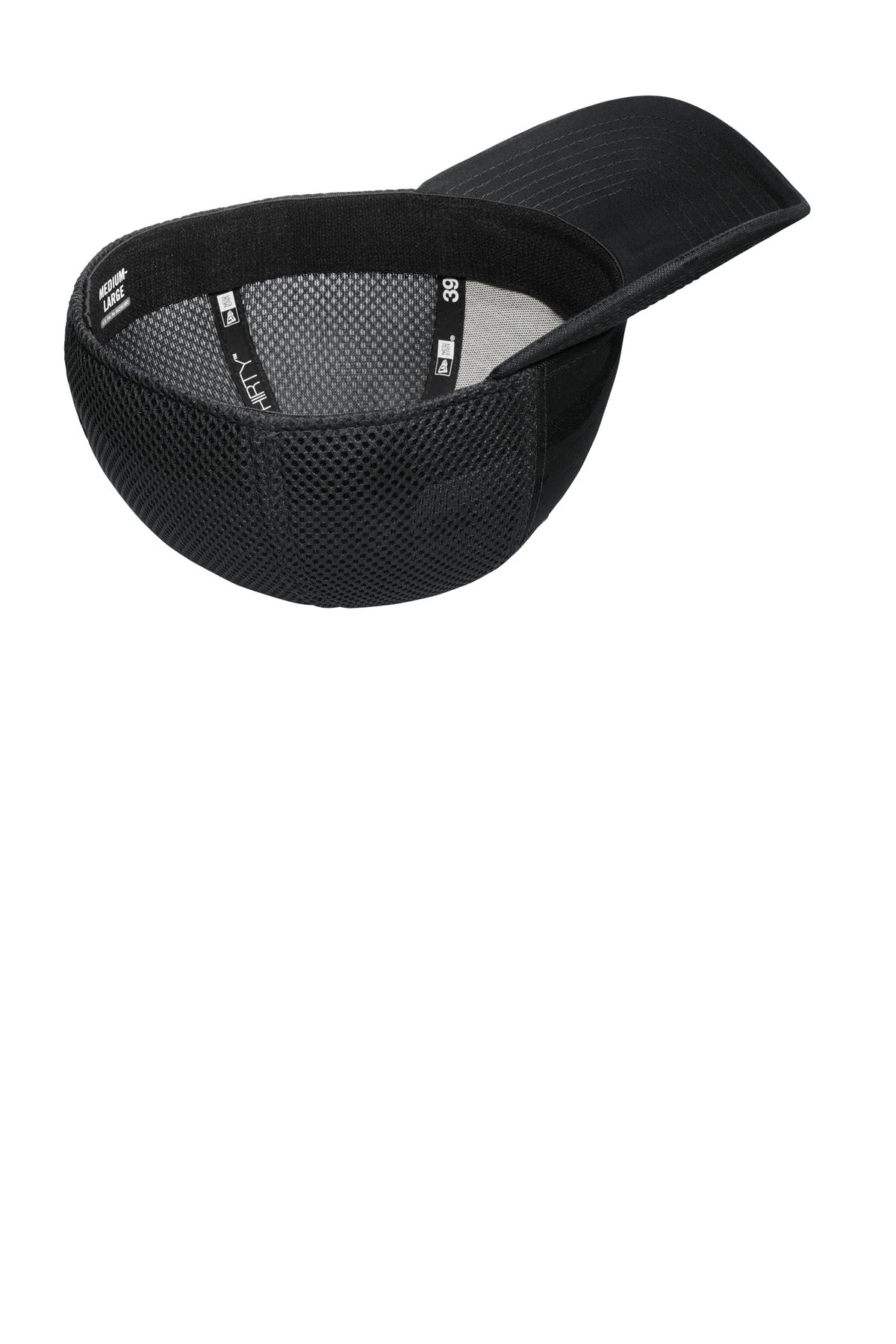 Inside View of Black Camo New Era Tonal Camo Stretch Tech Mesh Cap NE1091 plain