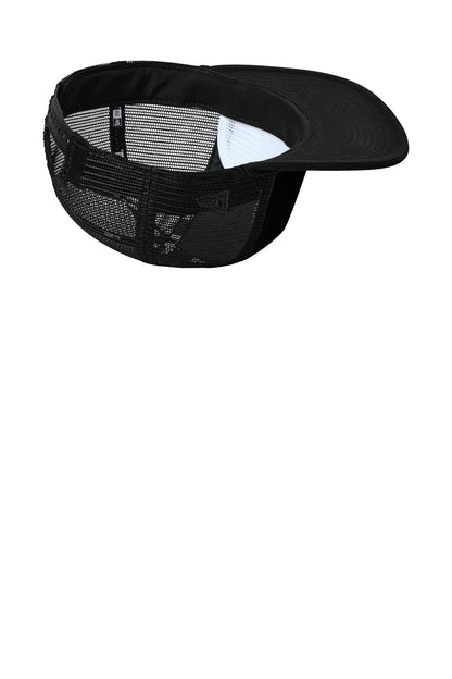 Inside View of Black New Era Foam Rope Trucker Cap NE410 plain