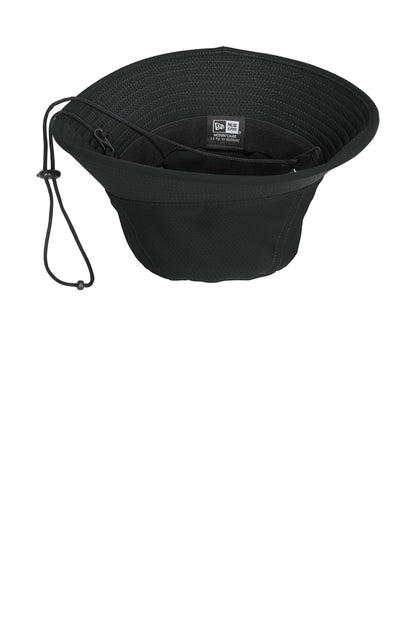 Inside View of Black New Era Hex Era Bucket Hat NE800 plain