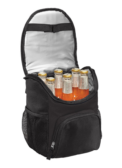 Inside View of Black OGIO - Chill 6-12 Can Cooler. 408112 plain
