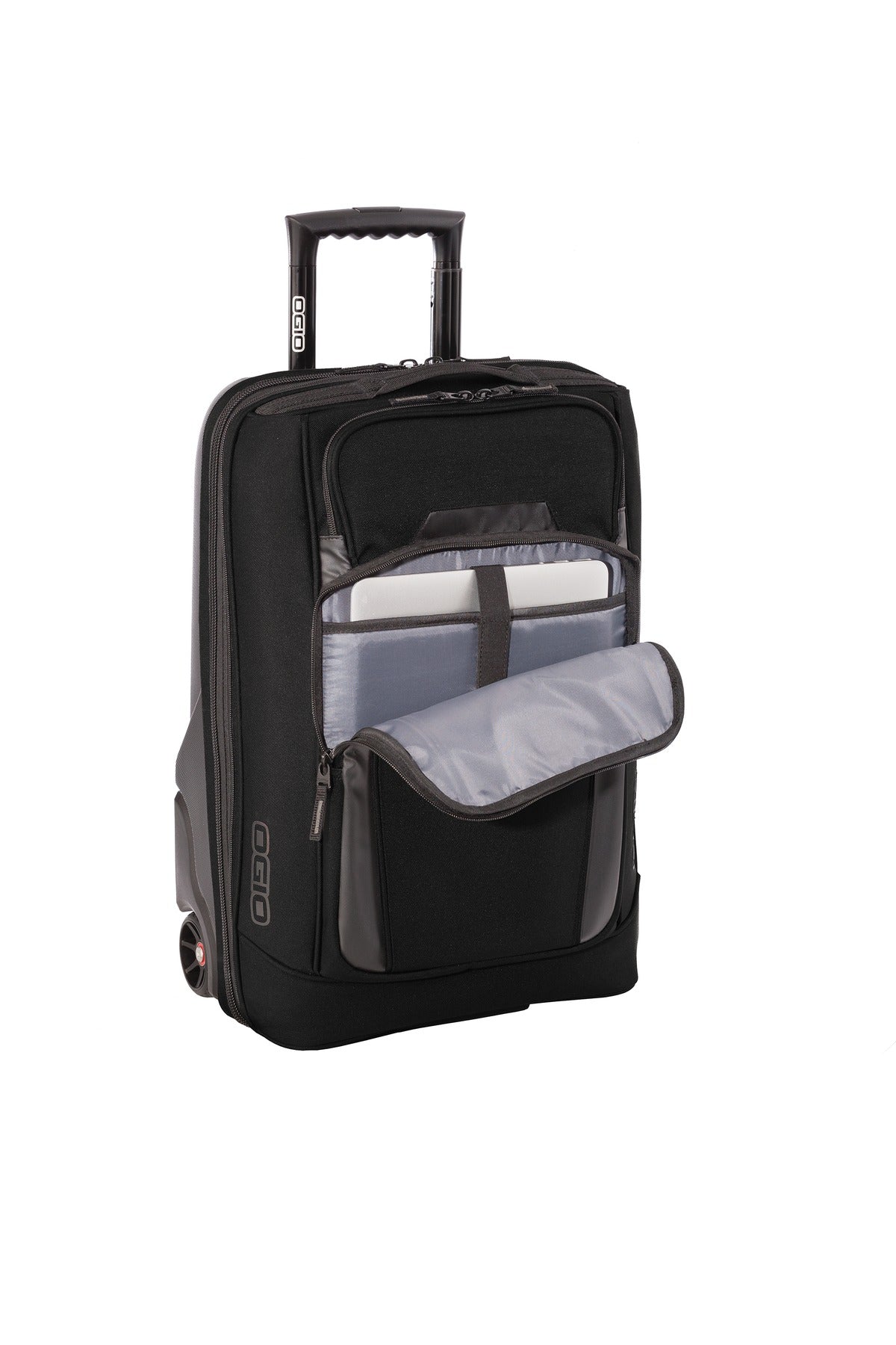 Inside View of Black OGIO Nomad 22 Travel Bag. 413018 plain