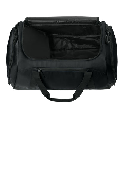 Inside View of Black Sport-Tek Large Rec Duffel BST505 plain
