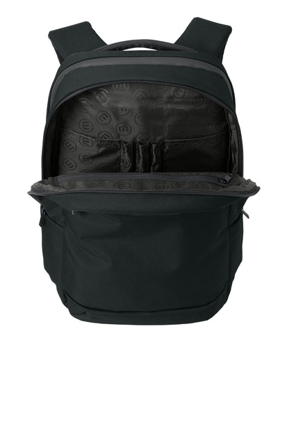 Inside View of Black TravisMathew Approach Backpack TMB100 plain