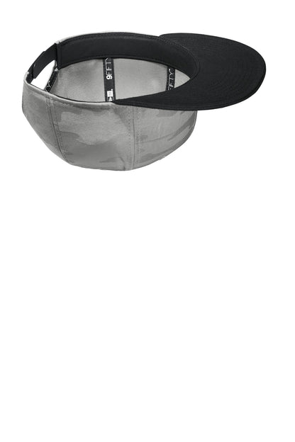 Inside View of Black/Rain GyC New Era Camo Flat Bill Snapback Cap NE407 plain
