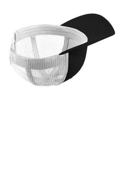 Inside View of Black/White Sport-Tek YP Classics Retro Trucker Cap. STC39 plain